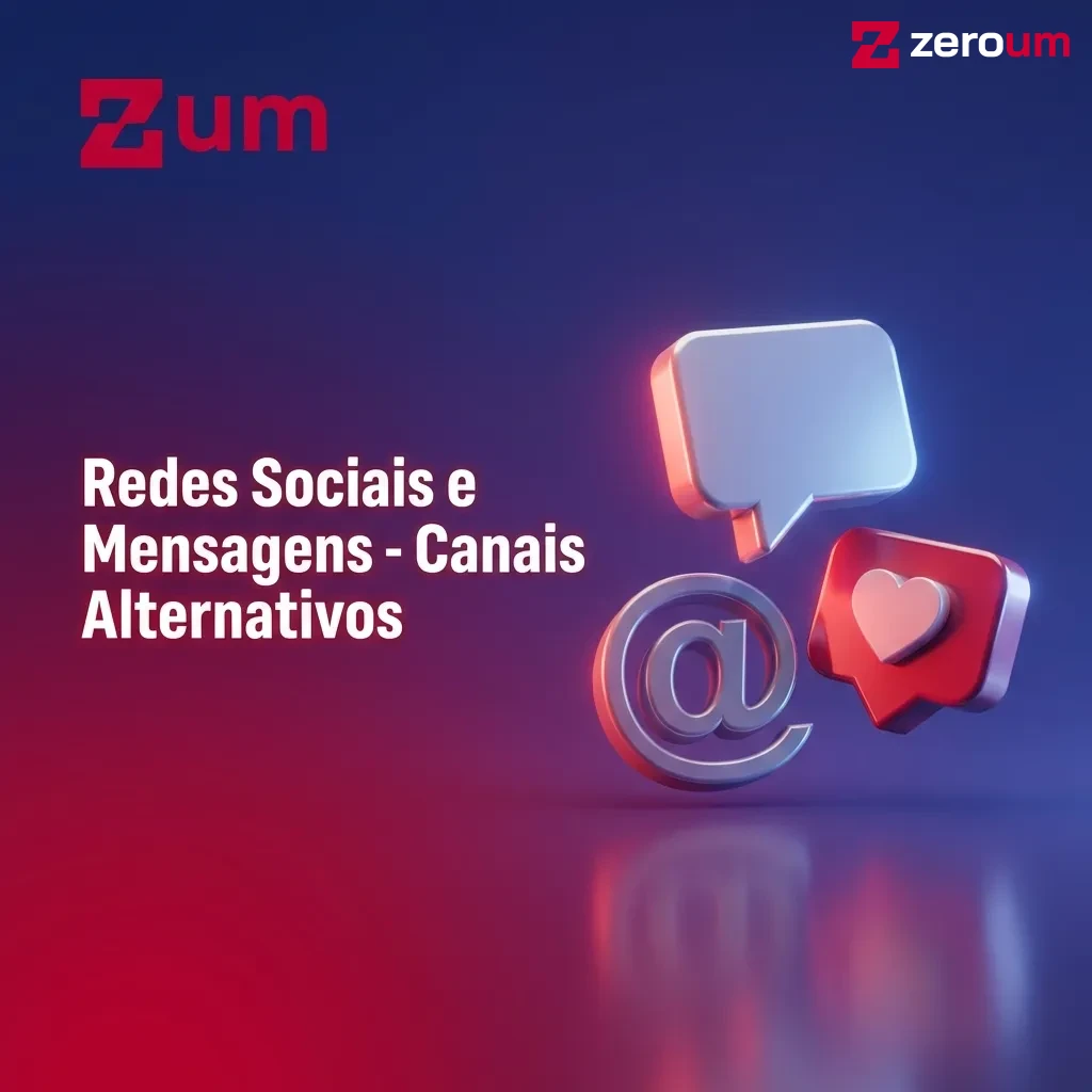 Social media and messaging app icons representing alternative contact channels for quick customer support
